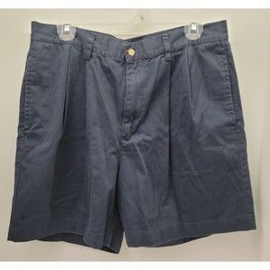 VTG Old Navy Brand Classic Chino Khakis Mens Cotton Shorts Size 34 Dad Blue Rare